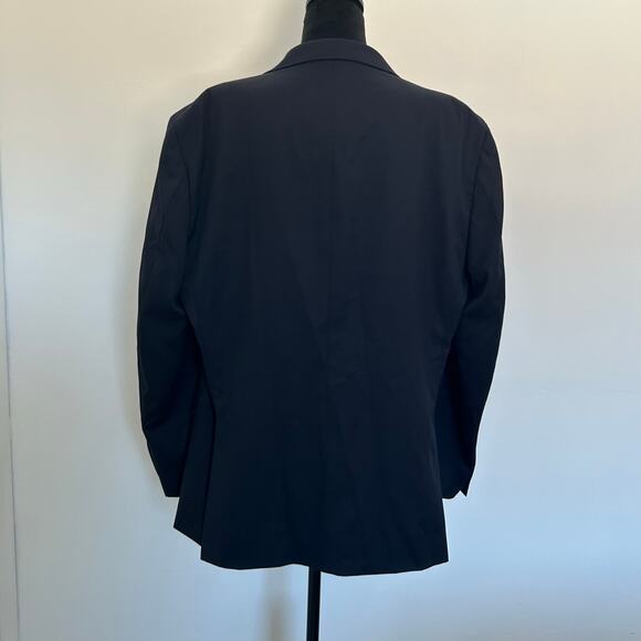 Tommy Hilfiger Navy Blue 2 Button Blazer 100% Wool - Picture 4 of 12